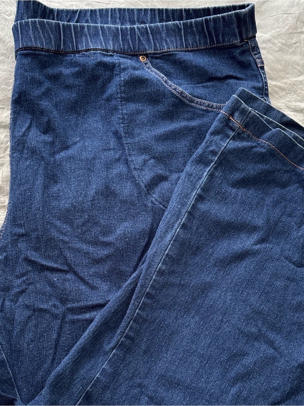 2 pairs of Dark Indigo Pull-On Denim Pants size 4 x jeans